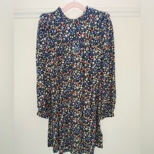 Gap Kids Floral Print Long Sleeve Dress